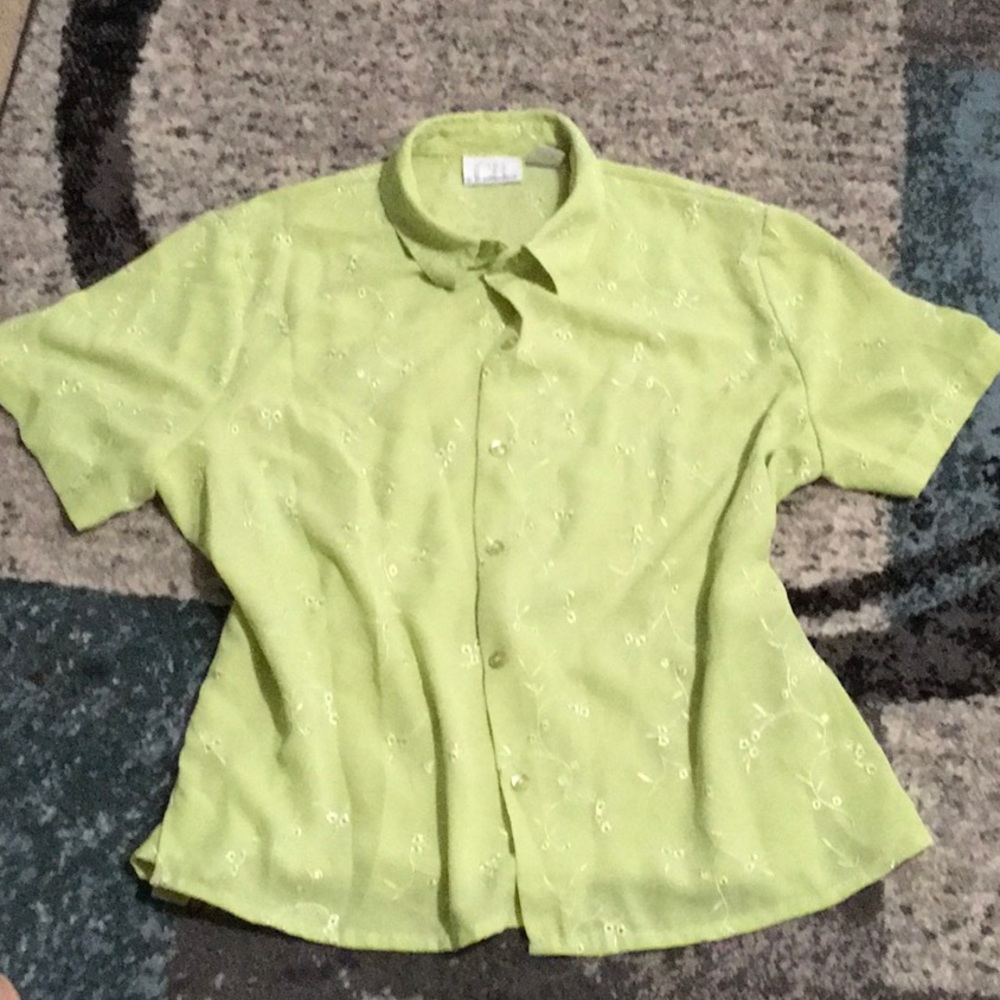 CB green blouse